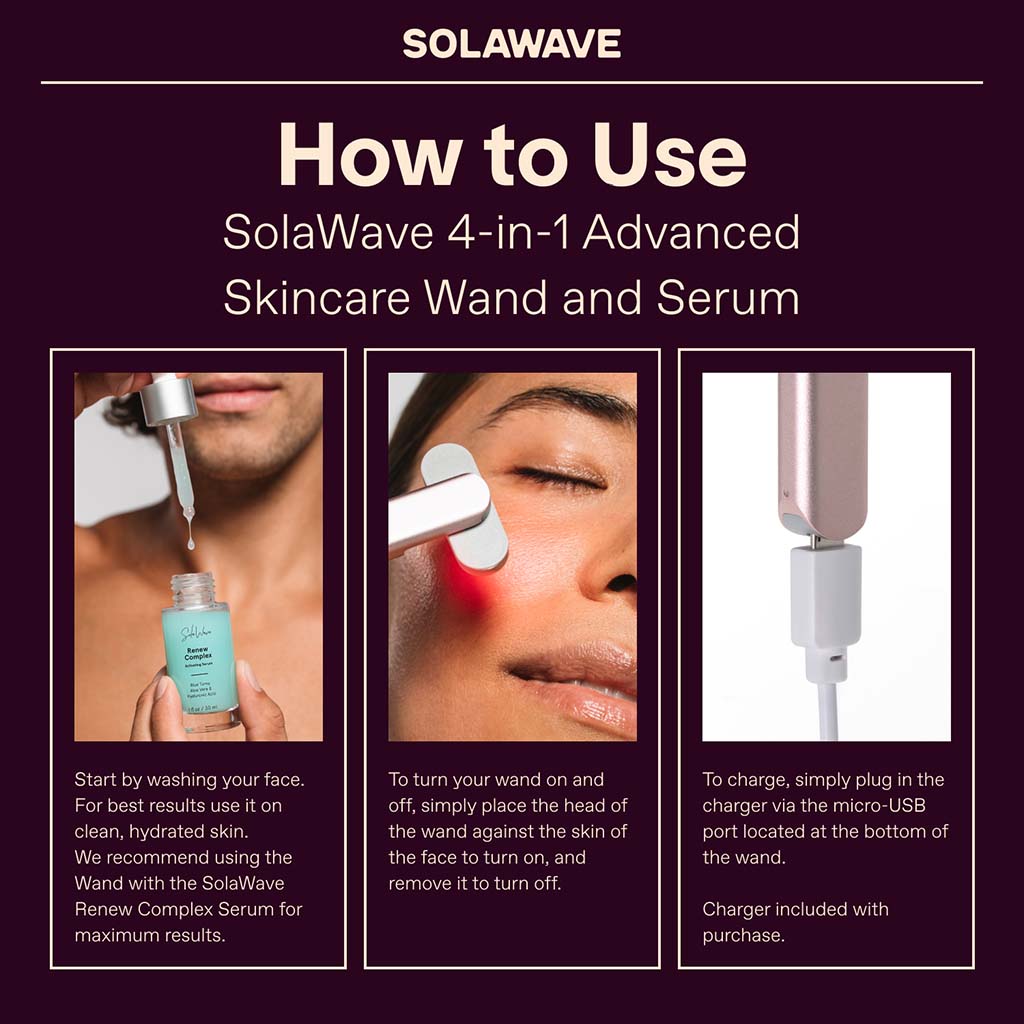 Advanced Skincare Wand with Red Light Therapy
