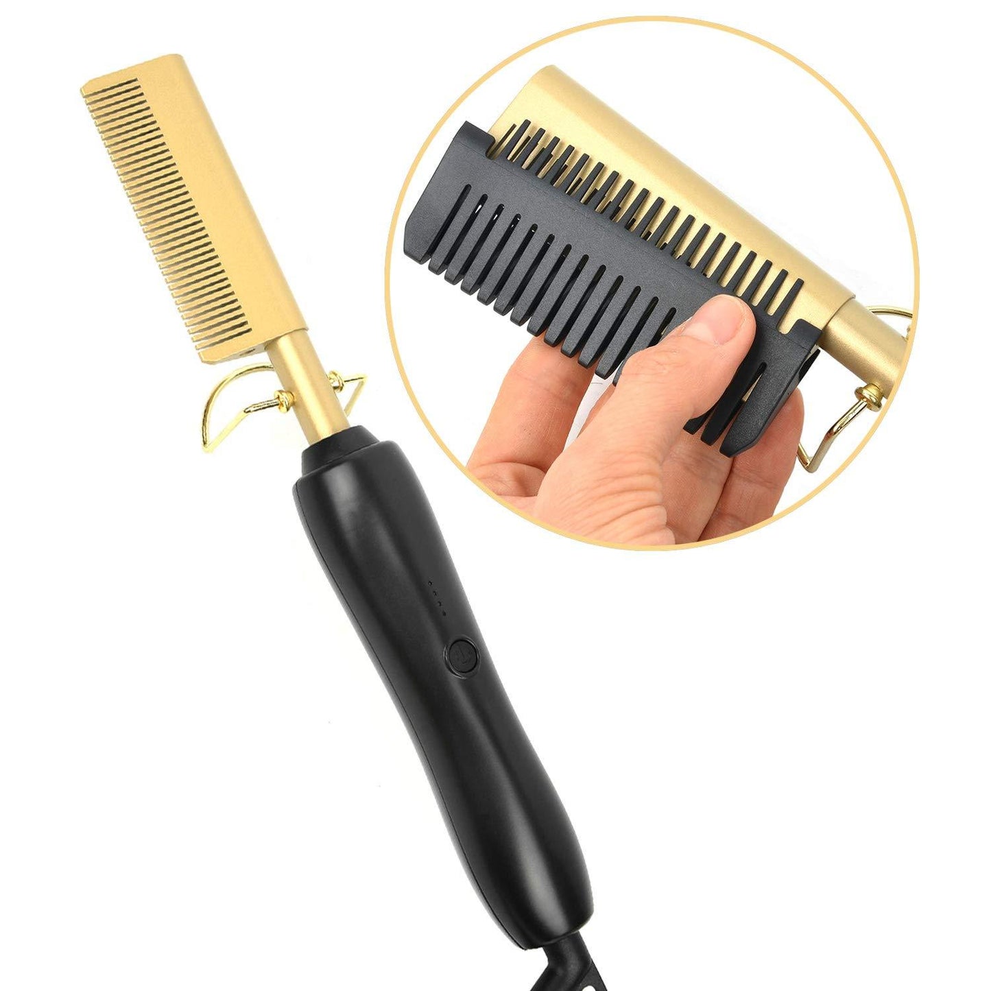 2 in 1 Gold Flat Iron Hair Straightener