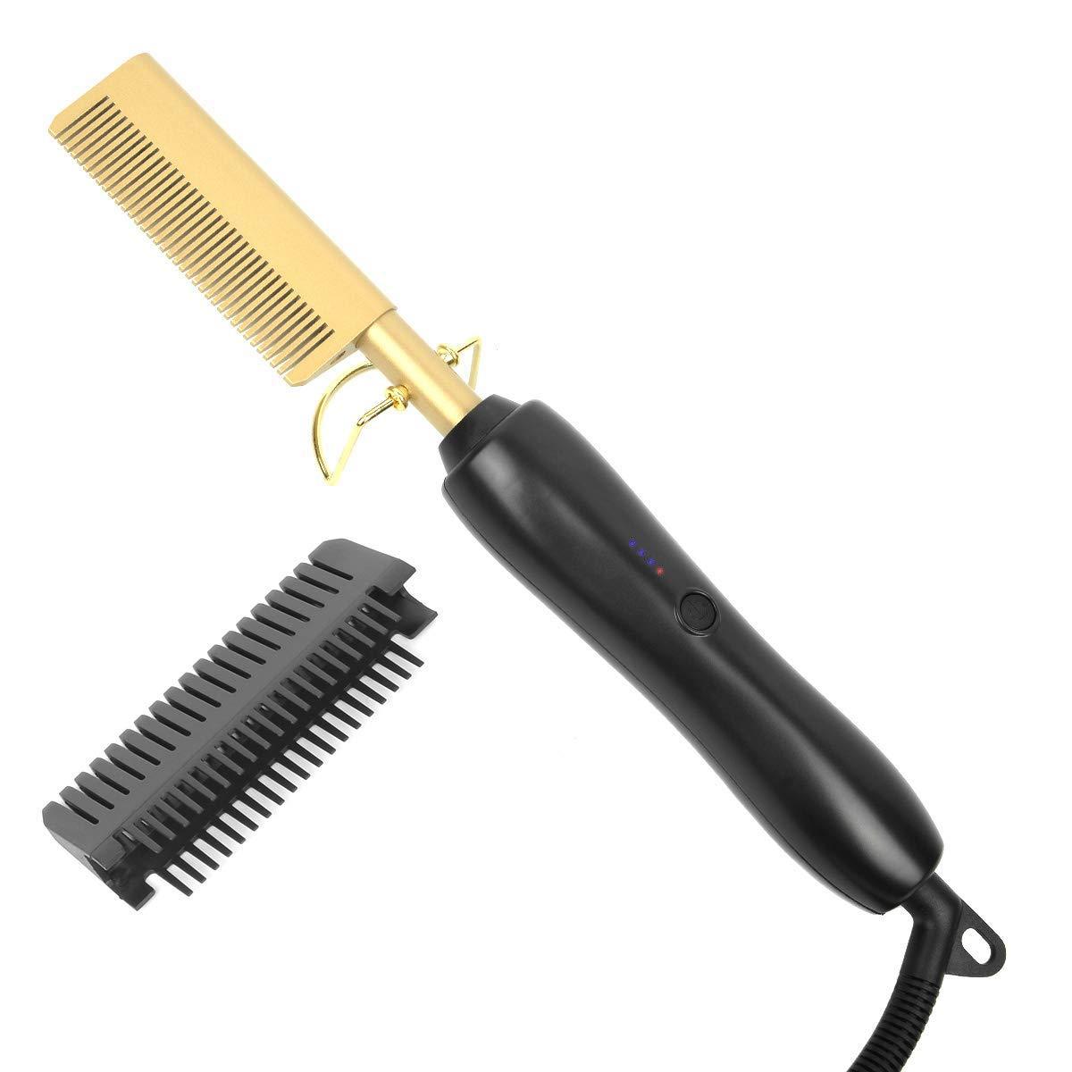 2 in 1 Gold Flat Iron Hair Straightener
