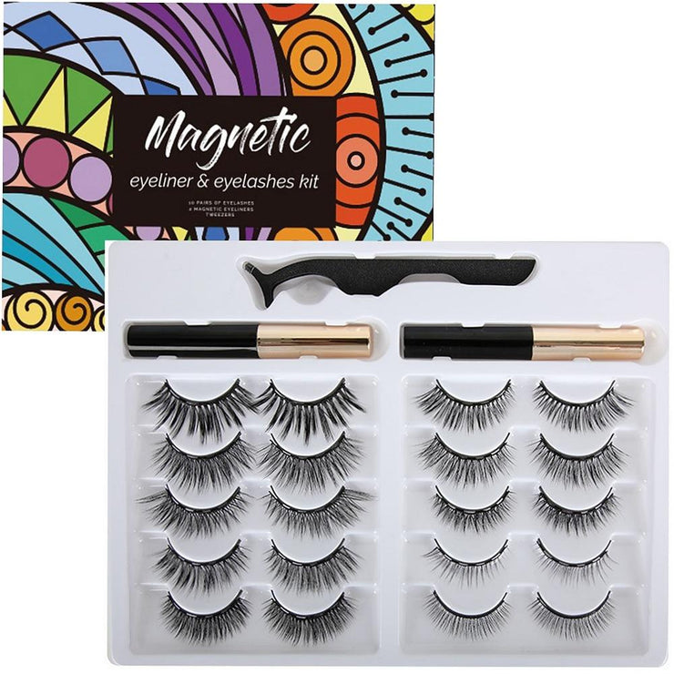 Deluxe Reusable Magnetic Eyelashes Kit