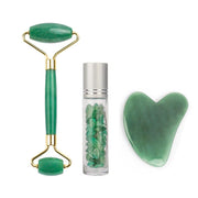 Natural Rose & Emerald Jade Roller Kit